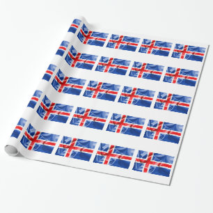Papier Cadeau Drapeau islandais