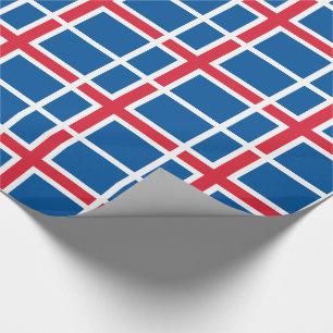 Papier Cadeau Drapeau Islande