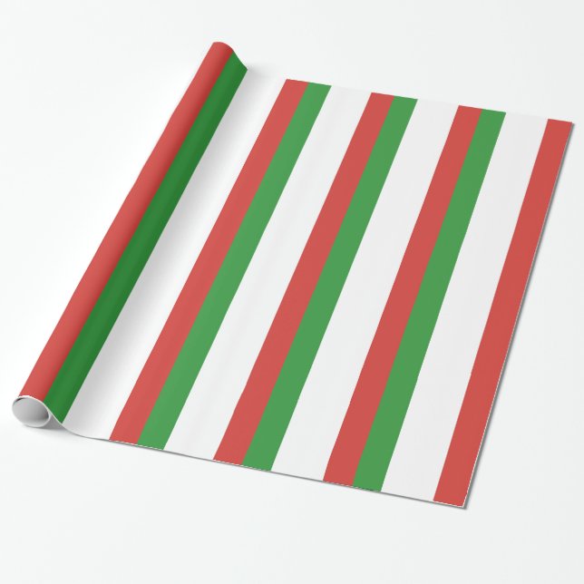 Papier Cadeau Drapeau italien (Déroulé)