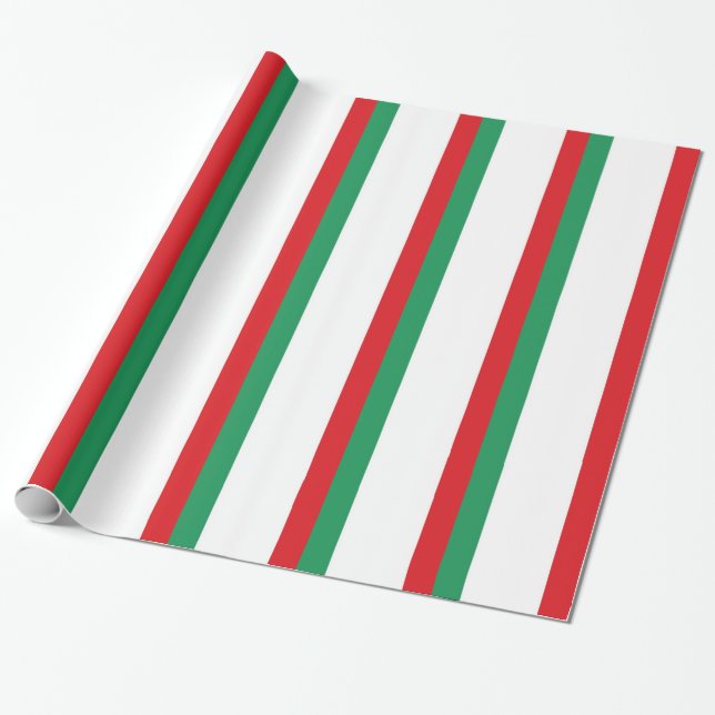 Papier Cadeau Drapeau italien (Déroulé)