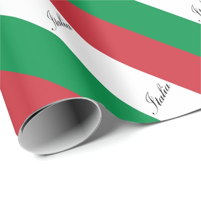 Carte D'anniversaire Drapeau Italien Avec Enveloppe - Papier Nacré, Design Premium - Vœux Personnalisés