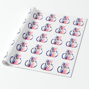 Papier Cadeau Drapeau national USA Espoir Beau Design Ar