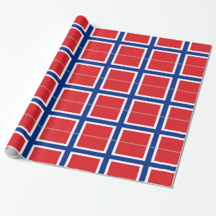 Papier Cadeau Drapeau norvégien
