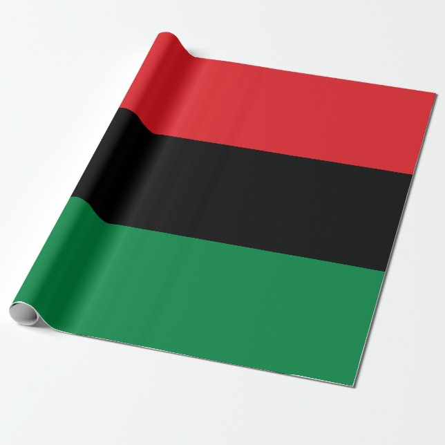 Papier Cadeau Drapeau panafricain UNIA (Déroulé)