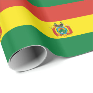 Papier Cadeau Drapeau patriotique bolivien