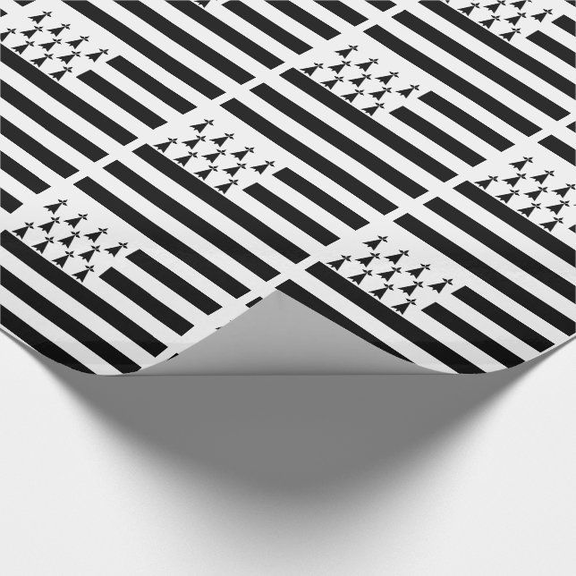 Papier Cadeau Drapeau patriotique de Bretagne (Coin)