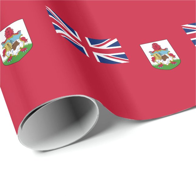 Papier Cadeau Drapeau patriotique des Bermudes (Coin rond)