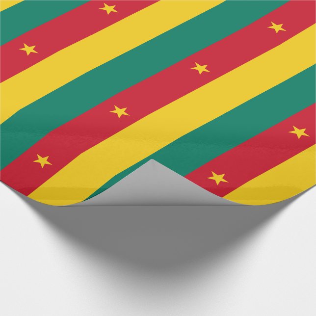 Papier Cadeau Drapeau patriotique du Cameroun (Coin)