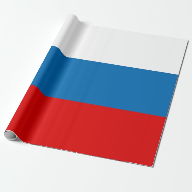 Papier Cadeau Drapeau patriotique russe panslave (Déroulé)