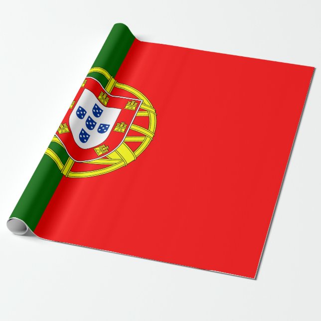 Papier Cadeau Drapeau portugais (Portugal) (Déroulé)