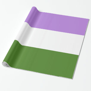 Papier Cadeau Drapeau Queer Pride