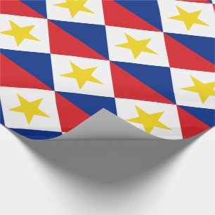 Papier Cadeau Drapeau Saba