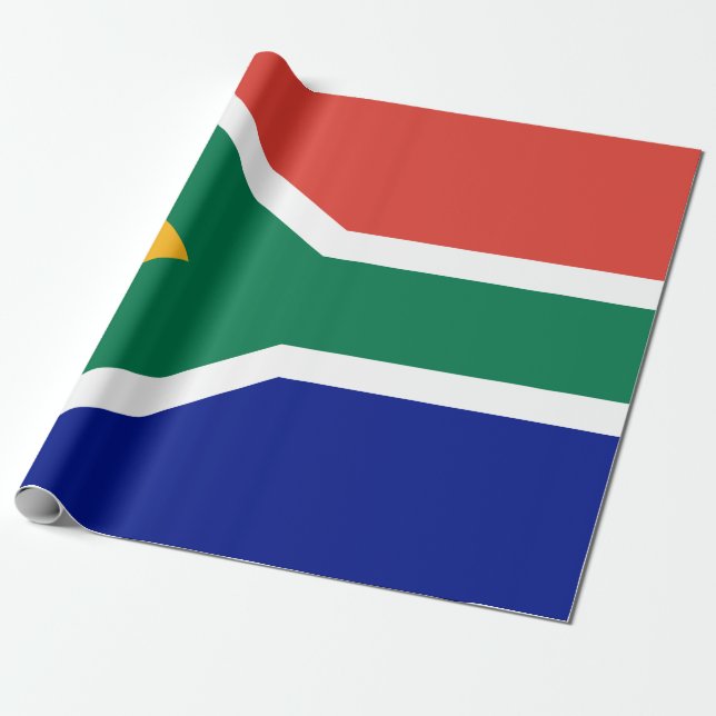 Papier Cadeau Drapeau sud-africain (Déroulé)