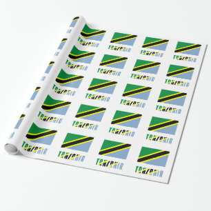 Papier Cadeau Drapeau tanzanien