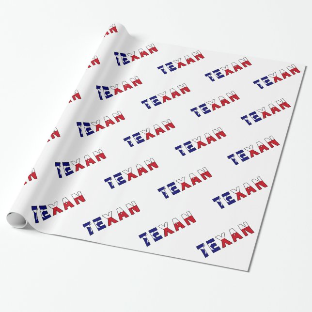 Papier Cadeau Drapeau texan (Déroulé)