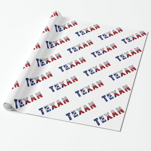 Papier Cadeau Drapeau texan (Déroulé)