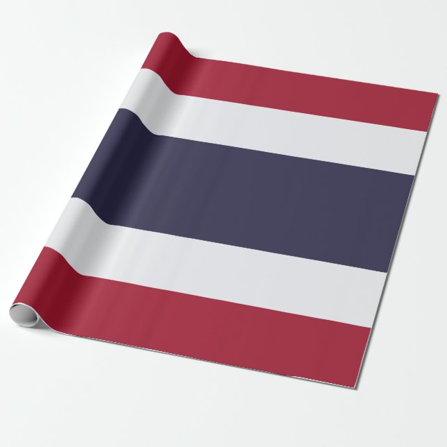 Papier Cadeau Drapeau thaïlandais (Thaïlande) (Déroulé)
