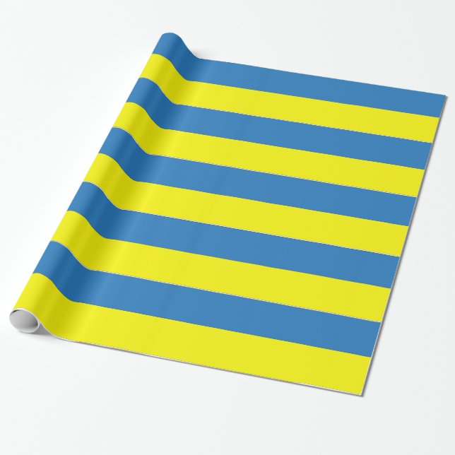 Papier Cadeau Drapeau ukrainien (Déroulé)