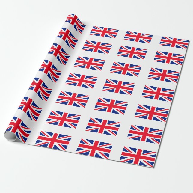 Papier Cadeau Drapeau Union Jack du Royaume-Uni (Déroulé)