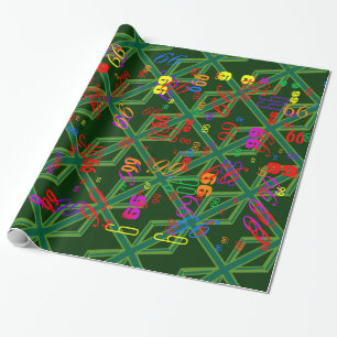 Papier Cadeau Drapeau vert Union Jack