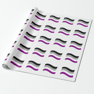 Papier Cadeau Drapeau Wavy de la fierté sexuelle