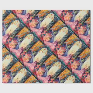 Papier Cadeau DREAM D'OR / Méditation Yoga Jardin Zen