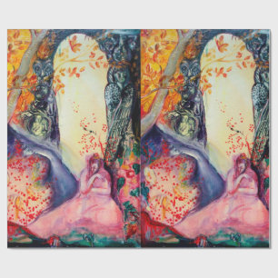 Papier Cadeau DREAM D'OR / Méditation Yoga Jardin Zen