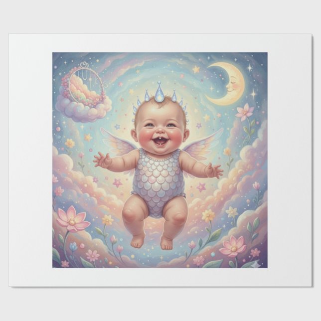 Papier Cadeau Dream Flight: Baby in the Sky (Plat)