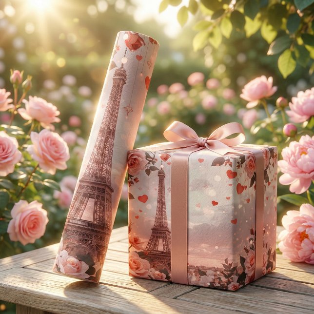 Papier Cadeau Dreamy Paris Romance: Eiffel Tower (Créateur téléchargé)
