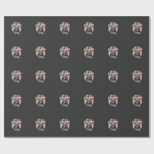 Papier Cadeau Drip Dog Tous les yeux sur moi