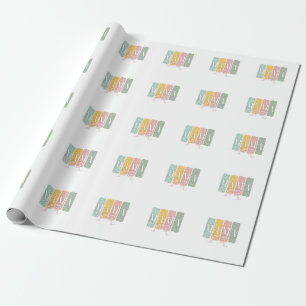 Papier Cadeau Drôle Bow Coquette Mama Fleurs Fête des Mères
