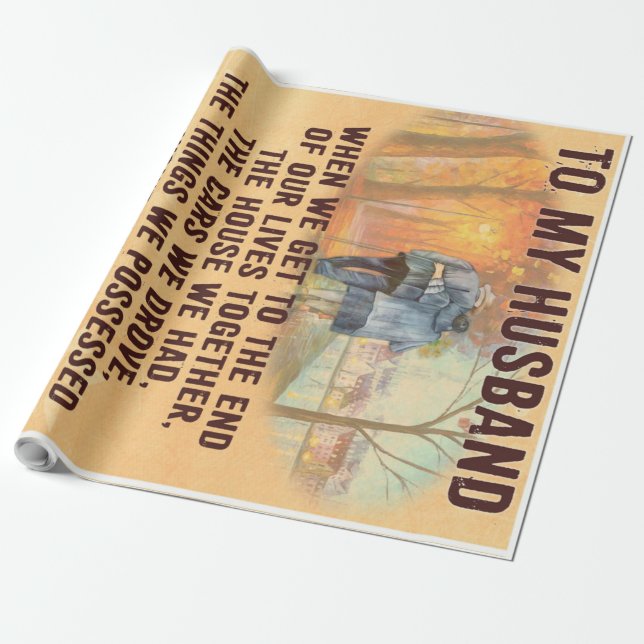 Papier Cadeau Drôle cadeau père | À ma famille présente (Déroulé)