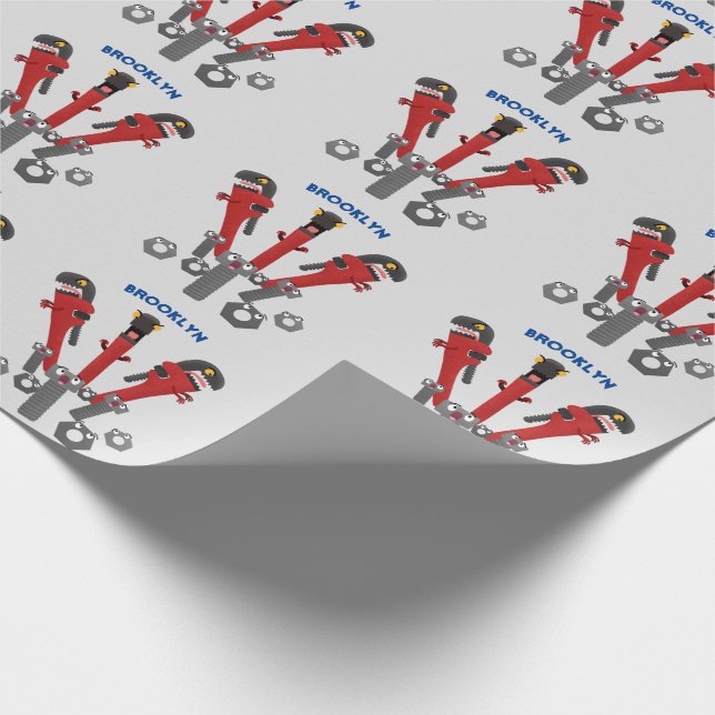 Papier Cadeau Drôle outil monstre de clé humour dessin animé (Coin)