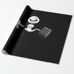 Papier Cadeau Drôle Panda Entraînement Kitten Gym Deadlift Puiss