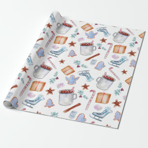 Papier Cadeau Du cacao sucré, Des Épices de Noël, Des canette