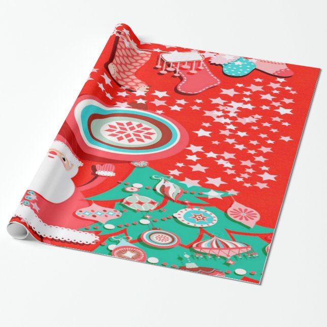 Papier cadeau du Père Noël (Déroulé)