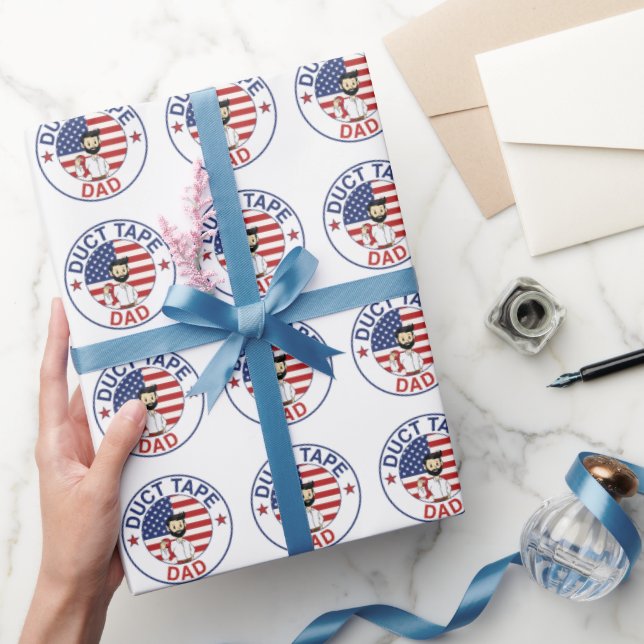 Papier Cadeau Duct Tape Dad - Gift Wrapping Paper (Cadeaux)