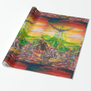 PAPIER CADEAU DUEL MAGIQUE ENTRE BRADAMANT ET NEGROMANCER