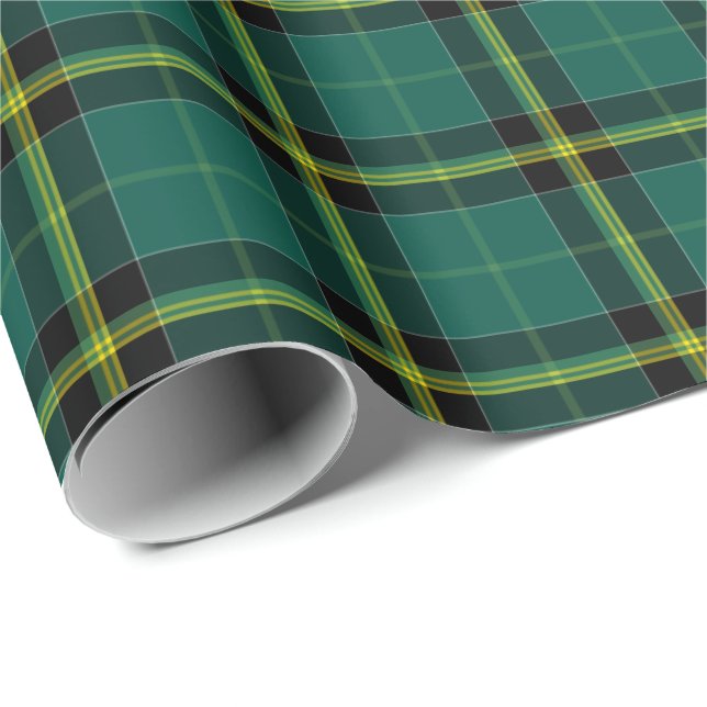 Papier Cadeau Duffy Clan Tartan Irish Plaid Motif (Coin rond)