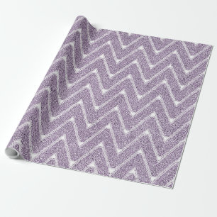 Papier Cadeau Dusty Lilac Chevron Motif