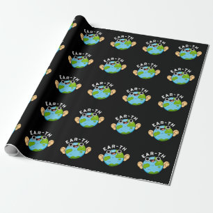 Papier Cadeau Ear-th Funny Earth Pun Dark BG