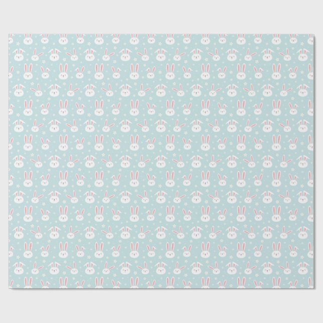 Papier Cadeau Easter Bunny Wrapping Paper (Plat)