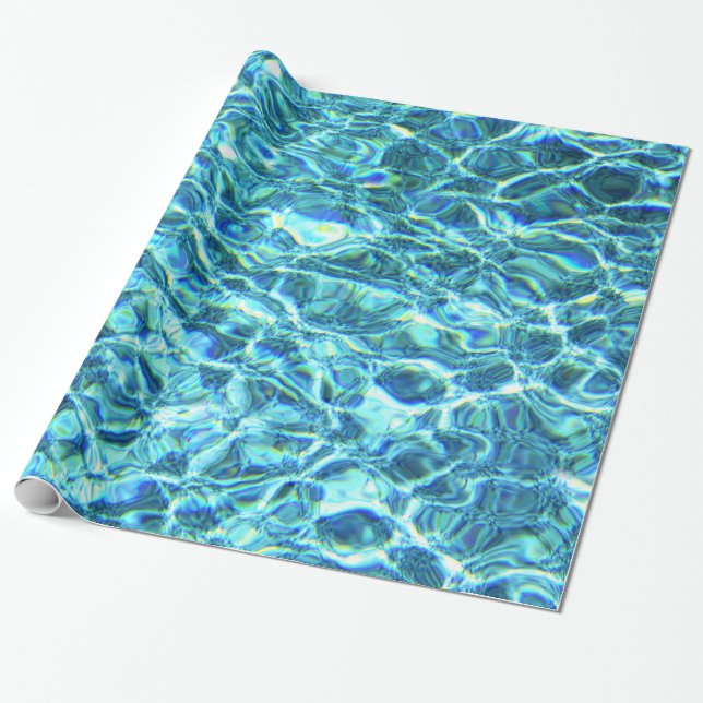 Papier Cadeau Eau Chatoyante Tombée (Déroulé)