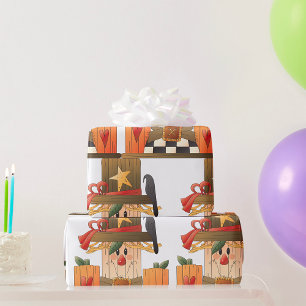 Papier Cadeau Écart en bois