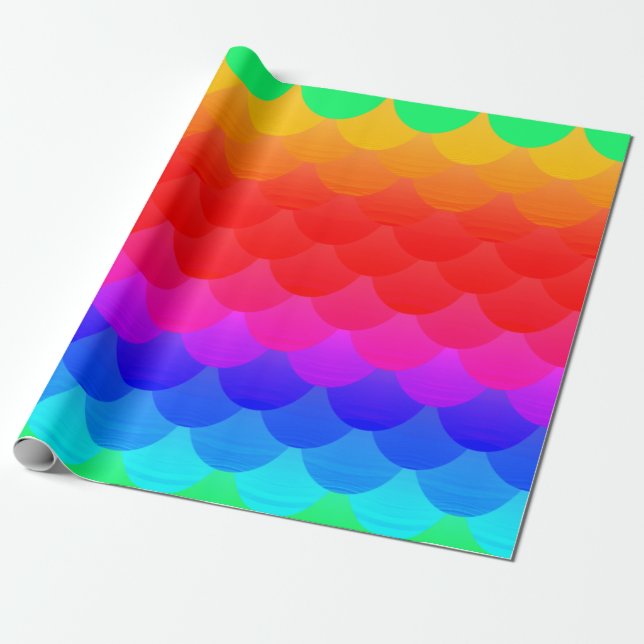 Papier Cadeau échelle de sirène (Déroulé)