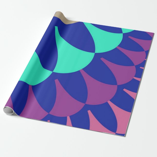 Papier Cadeau Échelles de sirène (Déroulé)