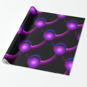 Papier Cadeau ECLIPSE Vibrant bleu violet noir