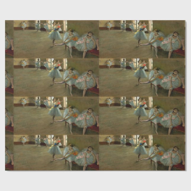 PAPIER CADEAU ÉCOLE DE DANSE / BALLERINA DANSEURS DE BALLET EN B (Plat)