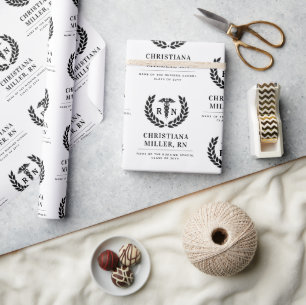 Papier Cadeau École de soins infirmiers de la RN personnalisée É