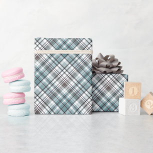 Papier Cadeau écossais, noir et blanc, tartan, élégant, classiqu